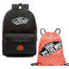 VANS Realm Rucksack | VN0A3UI6BLK + Benched Bag