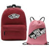 Vans Realm Backpack Red Rucksack - VN0A3UI6J511  + Benched Bag