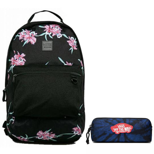 Plecak szkolny młodzieżowy Vans Turbon Backpack w kwiaty + piórnik 