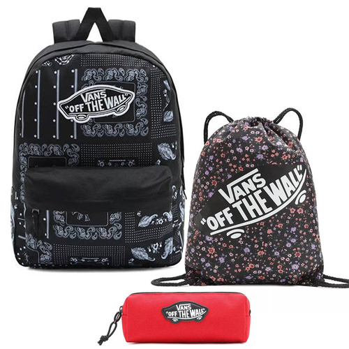 Plecak młodzieżowy Vans Realm Backpack Mix of Patterns + worek + piórnik