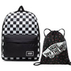 VANS Glitter Check Backpack - VN0A48HGXZG + Benched Bag