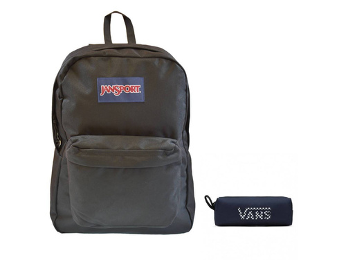 Plecak szkolny młodzieżowy JanSport SUPERBREAK ONE + Piórnik saszetka Vans
