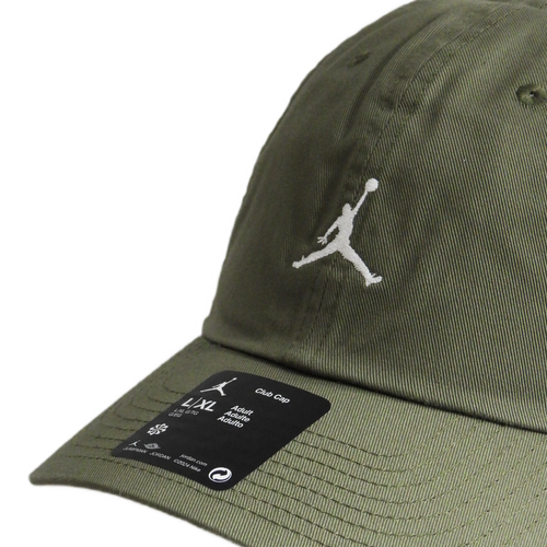 Air Jordan Club Jumpman Strapback Cap Olive/Sail - HQ1963-222