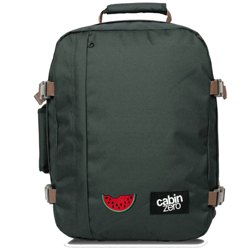 CabinZero Classic 2w1 28L Backpack black + Custom Watermelon Patch