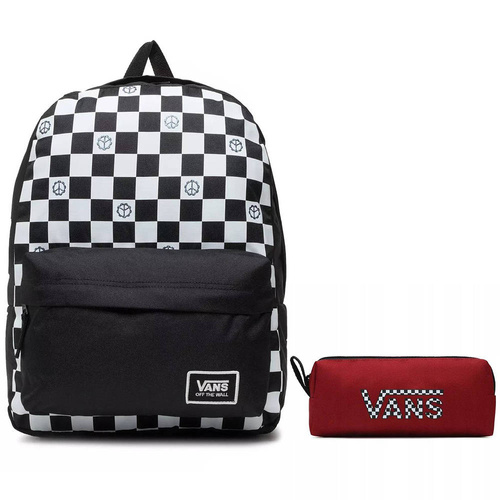 VANS Glitter Check Backpack - VN0A48HGXZG + Pencil Pouch