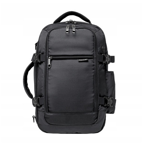 Plecak kabinowy torba podróżna do samolotu Puccini Easy Pack Collection 18L Czarny - PM90171-1