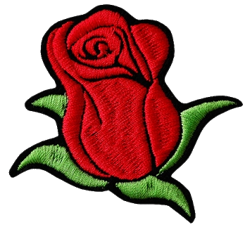 Nášivka na oblečenie Red Rose