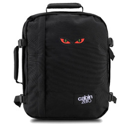 CabinZero Classic 2w1 28L Backpack black + Custom Red Eyes