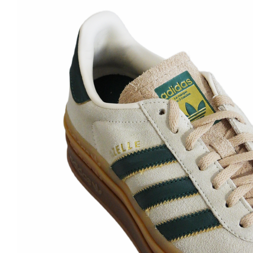 Women's sports shoes Adidas Gazelle Bold on the platform beige - ID7056