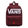 Plecak szkolny młodzieżowy Vans Old Skool III Bordowy custom rose róża