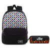 Vans Glitter Check Realm Rucksack - VN0A48HGUX9 + Pencil Pouch