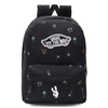 VANS Realm Black Flowers Backpack - VN0A3UI6BR81 Custom emoji  