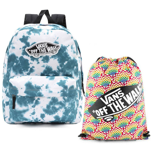 Plecak szkolny młodzieżowy Vans Realm Backpack tie dye + worek Benched