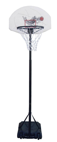 Spartan Portable Basketball Stand - 1179 + Spalding Basketball Chicago