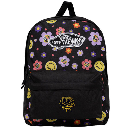 Plecak szkolny Vans Realm Radically Happy Black/Dubarry Custom Rose