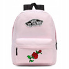 Vans Realm Cradle Pink Backpack VN0A3UI6V1C1 + Custom Roses