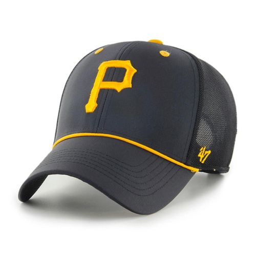 47 Brand Pittsburgh Pirates Black Trucker Cap - B-BRPOP20BBP-BK