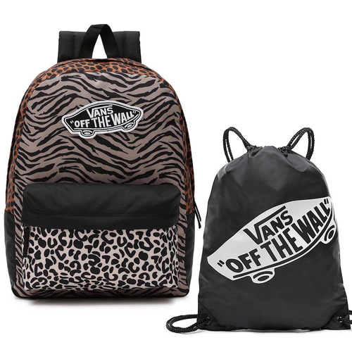 Vans Realm Backpack Animal Patterns + Benched Bag Backpack