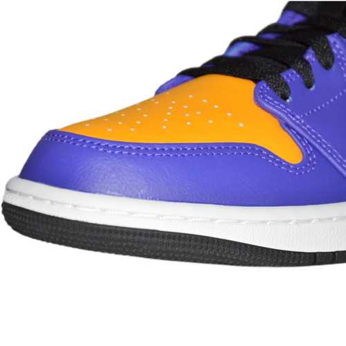 Buty  Air Jordan 1 MID Sneakersy Los Angeles Lakers LA - DQ8426-517