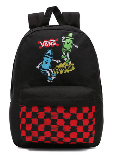 Plecak dziecięcy szkolny Vans New Skool Crayola kratka + Piórnik Saszetka