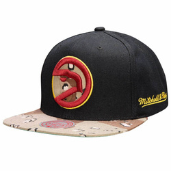 Mitchell & Ness NBA Choco Camo HWC Atlanta Hawks Snapback Cap - HHSS1101-AHAYYPPPBLCK