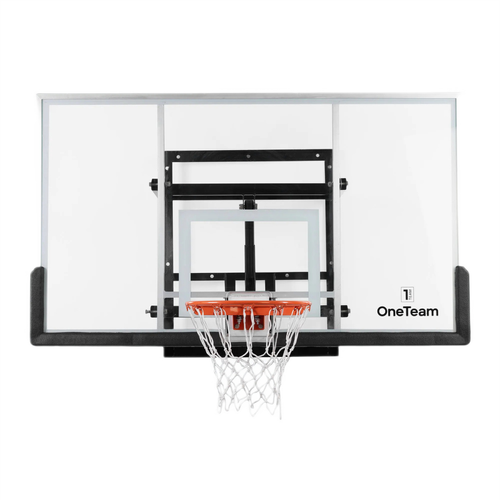 Zestaw do koszykówki OneTeam BB180AG – Regulowana tablica 180×105 cm z obręczą 45cm