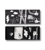 Zestaw skarpetek Gift box Happy Socks 4-pak Black and white - XBWI09-9100