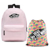 Vans Realm Cradle Pink  backpack VN0A3UI6V1C1 + Vans Benched Bag