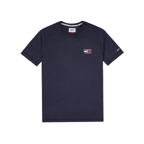 Koszulka męska T-shirt Tommy Jeans logo granatowa - DM0DM10099-C87