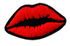 Nášivka na oblečenie Red lips ústa