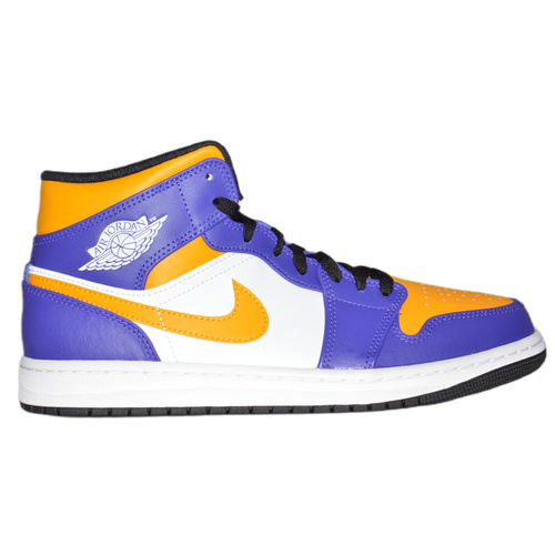 Buty  Air Jordan 1 MID Sneakersy Los Angeles Lakers LA - DQ8426-517