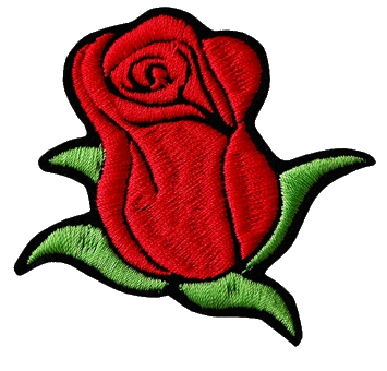 Nášivka na oblečenie Red Rose