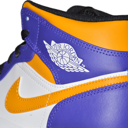 Buty  Air Jordan 1 MID Sneakersy Los Angeles Lakers LA - DQ8426-517