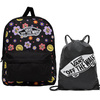 Vans Realm Radically Happy Black/Dubarry backpack - VN0A3UI6BDB + Benched Bag