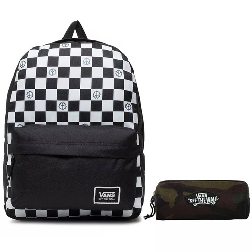 VANS Glitter Check Backpack - VN0A48HGXZG + Pencil Pouch