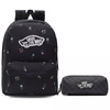 VANS Realm Black Flowers Backpack - VN0A3UI6BR81 + Pencil Pouch
