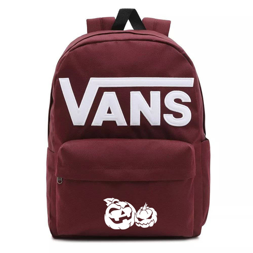 Vans Old Skool Drop V classic backpack - VN0A5KHPY28 custom halloween pumpkin