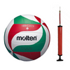 Set Molten FIVB Standard Volleyball V5M1500 + ADAR Red Ball Pump 122502