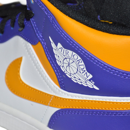 Air Jordan 1 MID Men's Shoes Los Angeles Lakers - DQ8426-517