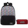 Vans Glitter Check Realm Backpack - VN0A48HGUX9 + Pencil Pouch