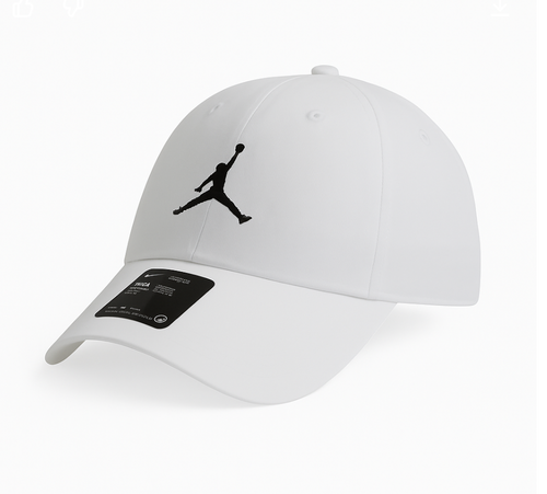 Czapka z daszkiem uniwersalna Air Jordan Jumpman Club Cap White S/M - FD5185-100