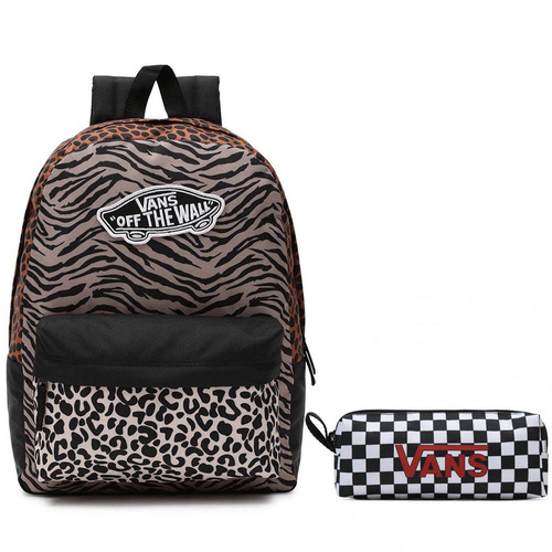 Vans Realm Backpack Animal Patterns + Pencil Pouch Batoh