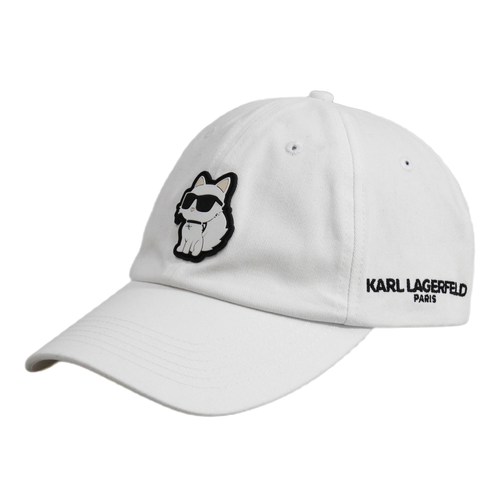Karl Lagerfeld Paris Cat White Adjustable Cap - L5WH7944 wht