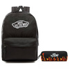 Plecak VANS Realm Backpack szkolny - VN0A3UI6BLK + Pencil Pouch