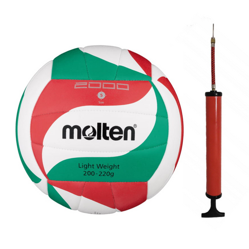 Set Molten Light weight volleyball V5M2000-L + ADAR Red Ball Pump 122502
