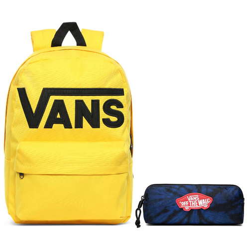 Vans Old Skool III Lemon Chrome Rucksack - VN0A3I6R85W + Pencil Pouch