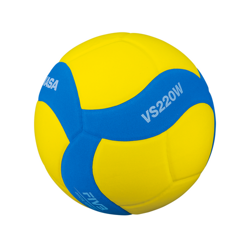 Zestaw piłka siatkowa dla dzieci Mikasa r.5 VS220W-Y-BL + rękawki siatkarskie Colo Volley S/M