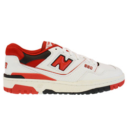 Buty Lifestylowe Sneakersy New Balance 550 White Red - BB550SE1