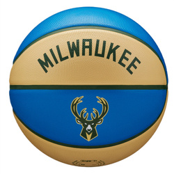 Piłka do koszykówki Kosza Wilson NBA Team City Edition Milwaukee Bucks Ball - WZ40165171