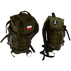 Plecak wojskowy Wisport Sparrow 20 II Cordura Olive Green Custom Patriotic